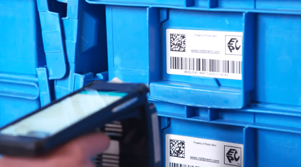 RFID-tag scannen van medische box