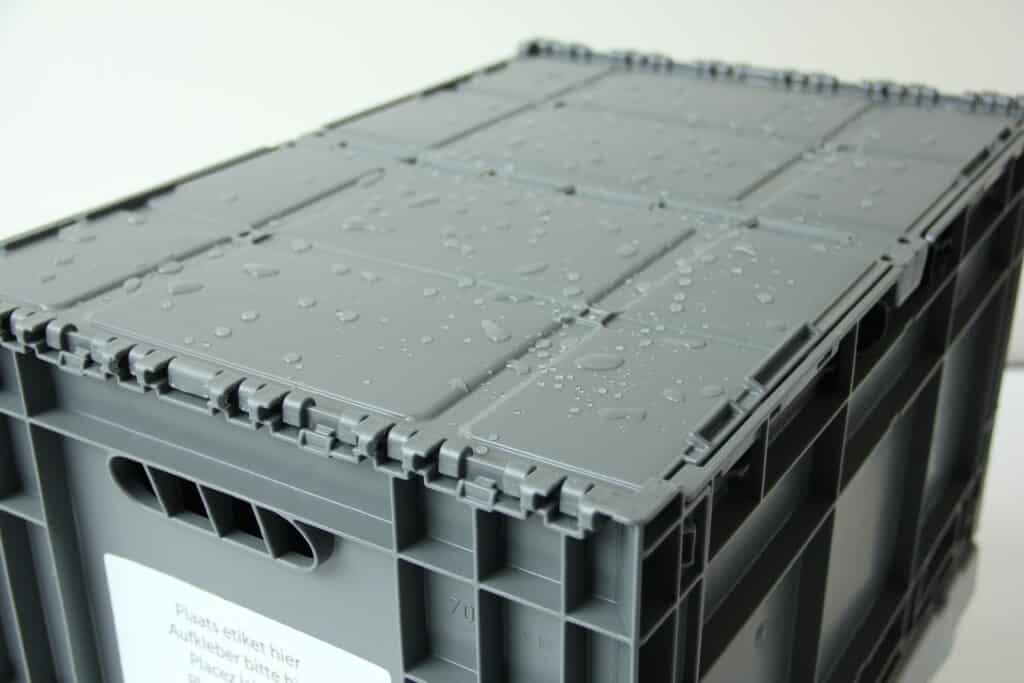 Clever Move Box met waterdruppels